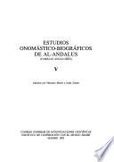 Estudios onomástico-biográficos de Al-Andaluz