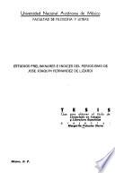 Estudios preliminares e índices del periodismo de José Joaquín Fernández de Lizardi