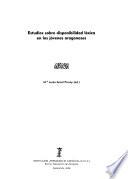 Estudios sobre disponibilidad léxica en los jóvenes aragoneses