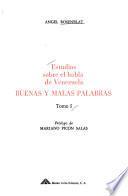 Estudios sobre el habla de Venezuela
