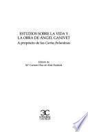 Estudios sobre la vida y la obra de Angel Ganivet