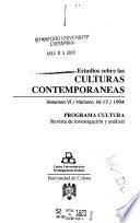 Estudios sobre las culturas contemporáneas