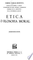 Etica o filosofía moral