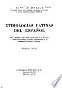 Etimologías latinas del español