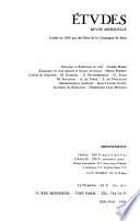 Etudes religieuses, philosophiques et historiques