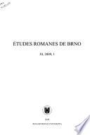 Etudes romanes de Brno