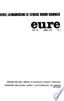 EURE, Revista latinoamericana de estudios urbano regionales