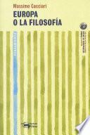 Europa o la filosofía