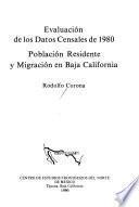 Evaluación de los datos censales de 1980
