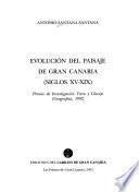 Evolución del paisaje de Gran Canaria (siglos XV-XIX)