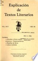 Explicación de textos literarios