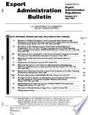 Export Administration Bulletin