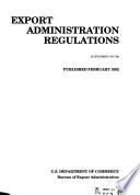 Export Administration Regulations