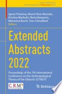 Extended Abstracts 2022