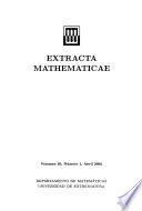 Extracta Mathematicae