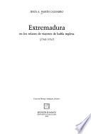 Extremadura en los relatos de viajeros de habla inglesa, 1760-1910