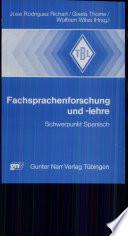 Fachsprachenforschung und -lehre