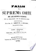 Fallos de la Corte suprema de justicia de la nación