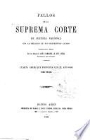 Fallos de la Corte suprema de justicia de la nación