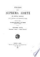 Fallos de la Corte suprema de justicia de la nación