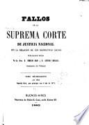 Fallos de la Corte suprema de justicia de la nación