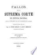 Fallos de la Corte Suprema de Justicia de la Nación