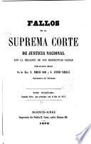 Fallos de la Corte suprema de justicia de la nación