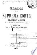 Fallos de la Corte suprema de justicia de la nación