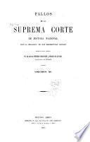 Fallos de la Corte suprema de justicia de la nación