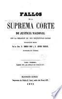 Fallos de la Corte suprema de justicia de la nación