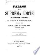 Fallos de la Corte suprema de justicia de la nación