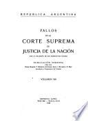 Fallos de la Corte Suprema de Justicia nacional, con la relación de sus respectivas causas