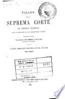 Fallos de la Suprema corte de justicia nacional ...