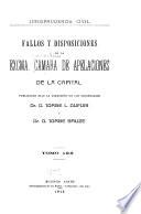 Fallos y disposiciones de la exma. Cámara de Apelaciones de la Capital