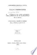 Fallos y disposiciones de la exma. Cámara de Apelaciones de la Capital