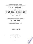 Fallos y disposiciones de la exma. Cámara de Apelaciones de la Capital