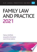 Family Law and Practice 2021