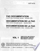 FAO Documentation: Current Index