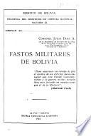 Fastos militares de Bolivia