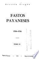 Fastos payaneses, 1536-1936