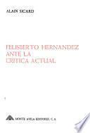 Felisberto Hernández ante la crítica actual