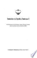 Feminicidio en la República Dominicana II