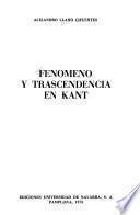 Fenómeno y trascendencia en Kant
