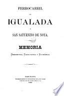 Ferrocarril de Igualada a San Saturnino