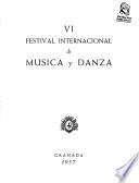 Festival Internacional de Música y Danza. [Programa del festival]