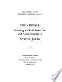 Field Report Covering Air-raid Protection and Allied Subjects in Kyoto, Japan