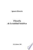 Filosofía de la realidad histórica