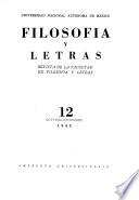 Filosofía y letras