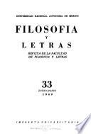 Filosofía y letras
