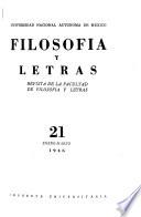 Filosofía y letras